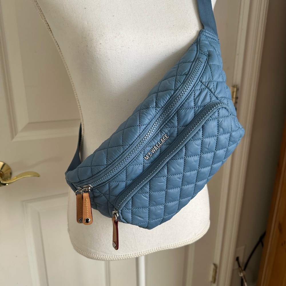 MZ Wallace Blue Quilted Women's Bag